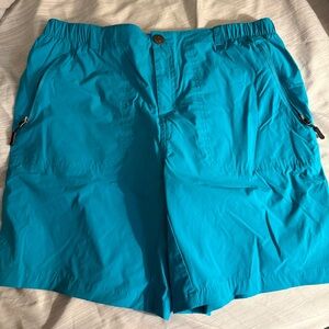 Women's Athletic Shorts in blue/green